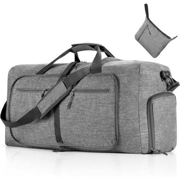 Travel Duffle Bag for Men, 65L 85L 115L Foldable Travel Duffel Bag Overnight Bag - Picture 7 of 7